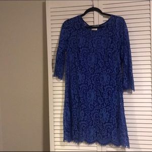 Lace Blue Dress